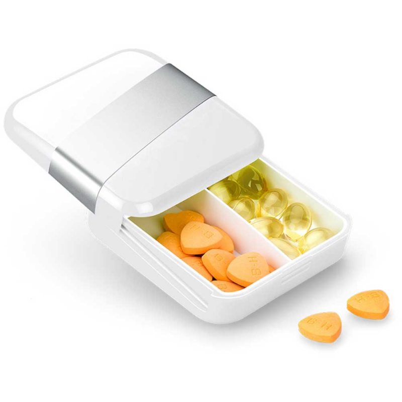 Prenosná Štýlová Mini Krabička Na Lieky Na Tablety Alebo Pilulky Separačné Tesnenie Na Tabletky Proti Vlhkosti Tieniace Puzdro Na