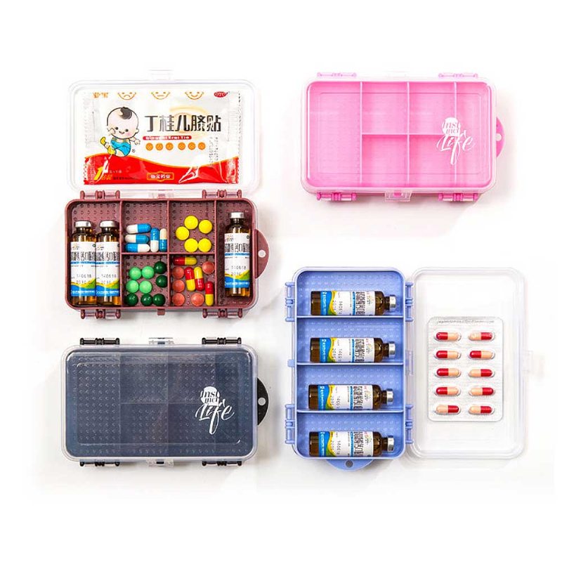 Puzdro Na Organizér Piluliek Prenosná Škatuľka Malá Nádoba Na Tašku Cestovanie Služobná Cesta Vynikajúce Na Týždenné Uloženie Tabletiek