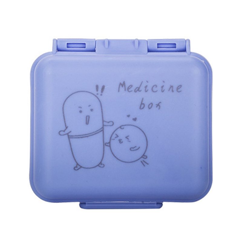 Roztomilá Škatuľka Na Tabletky Prenosná 7 Priehradiek Na Lieky Vitamín Plastový Organizér Na Bpa Free Pre Deti Staršie