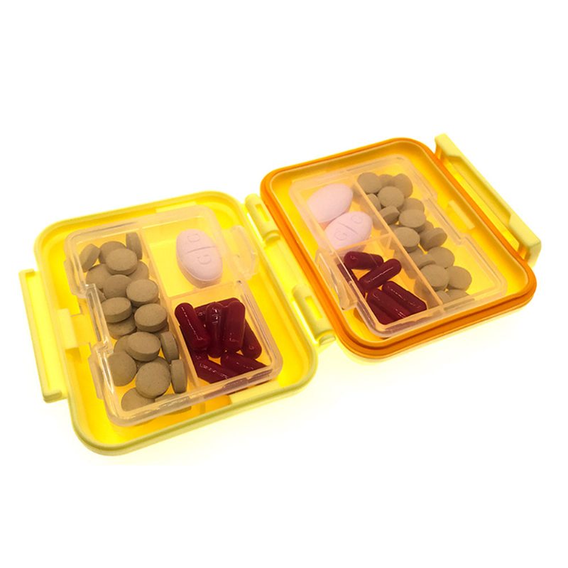 Týždenná Krabička Na Tabletky So 6 Priehradkami Vodotesný Plastový Organizér Na Na Cestovanie Jednoduché Prenášanie Multifunkčná Na Lieky