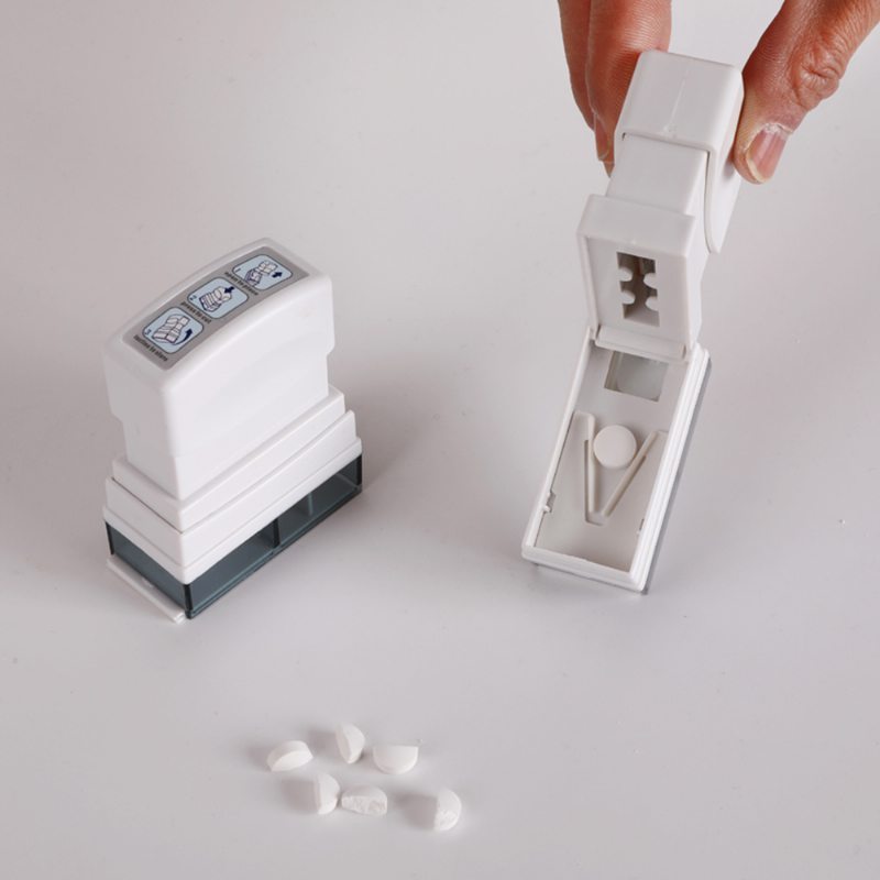 Ultra Pilulková Rezačka Na Tesniacu Škatuľku Na Lieky Rozdeľovač Na Bezpečnostnú Medicínu Na Tablety Na Rezanie Malých A Veľkých Tabliet Na Polovicu