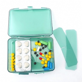Veľkokapacitná Škatuľka Na Pilulky S Viacerými Priehradkami Pp Bezpečné Puzdro Na Organizér Príslušenstva Pre Deti Pacientov Staršia Na