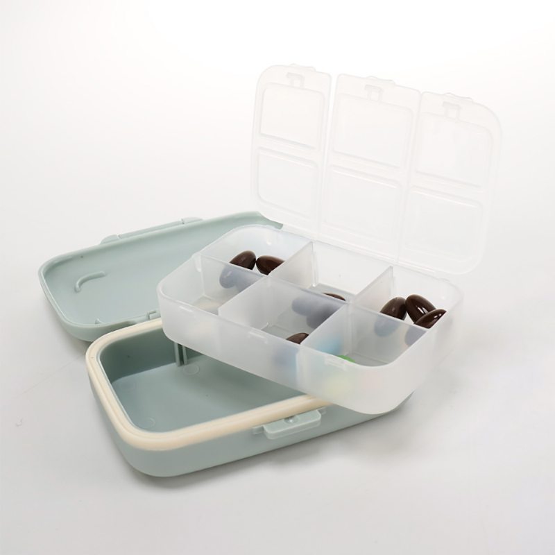 Viacnásobná Týždenná Škatuľka Na Pilulky Prenosná Mini Plastová Úložná Krabička Na Kapsulové Cukríky Na Šperky