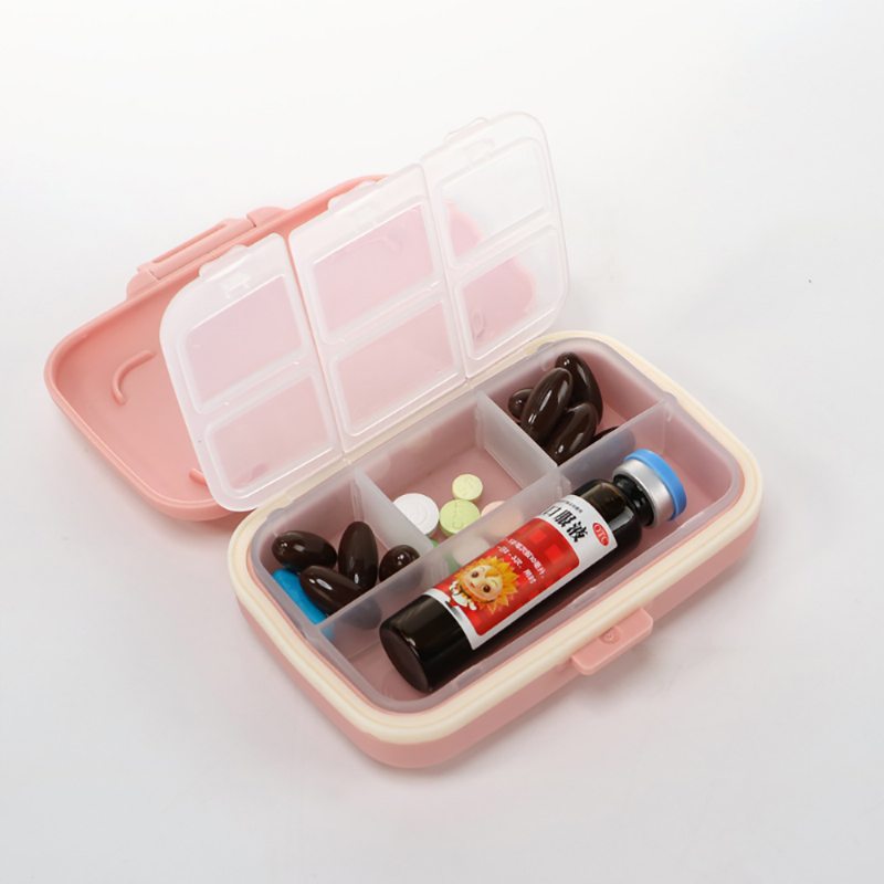 Viacnásobná Týždenná Škatuľka Na Pilulky Prenosná Mini Plastová Úložná Krabička Na Kapsulové Cukríky Na Šperky
