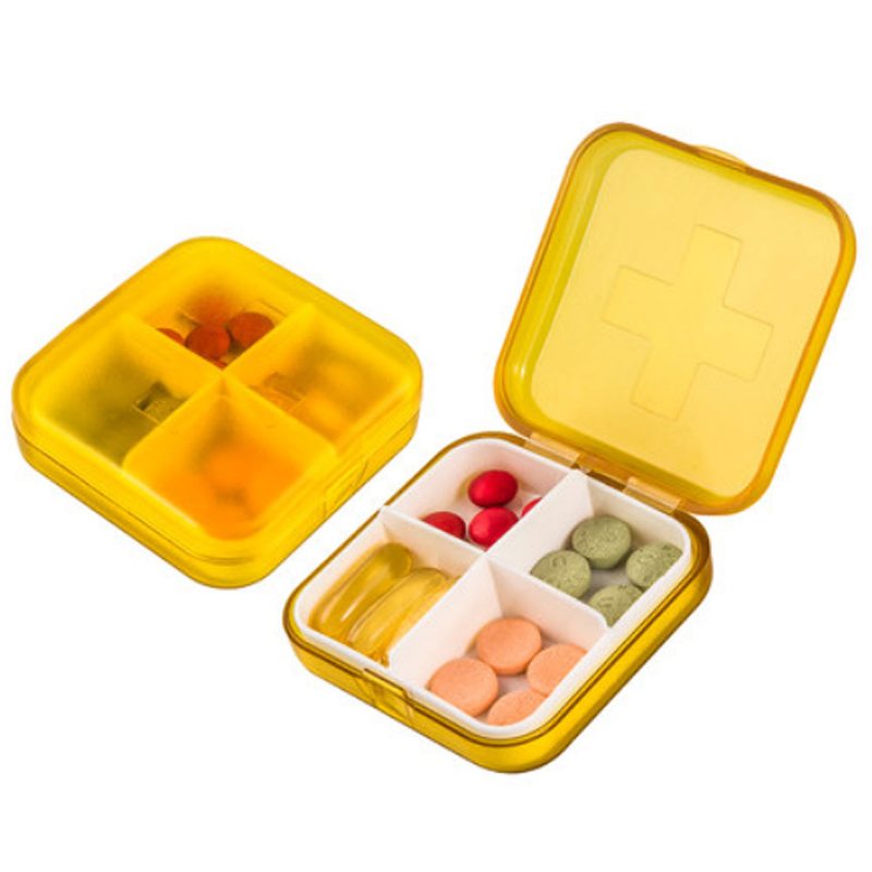 Vodotesné Týždenné Puzdro Na Tabletky Odolné Voči Vlhkosti Viacúčelový Organizér Na Pure Color Krabička Na Lieky