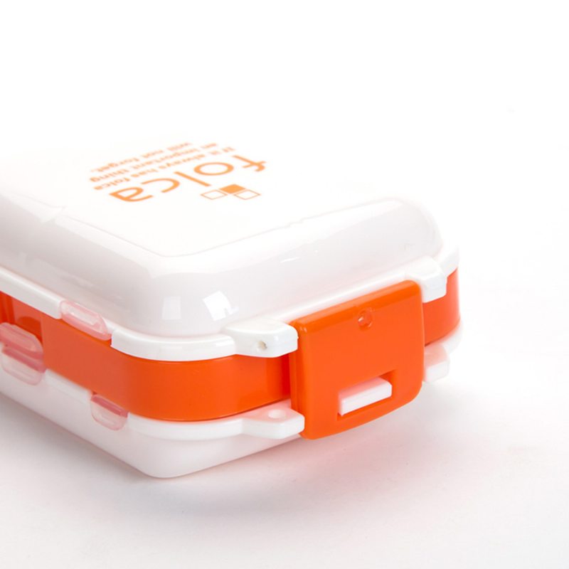 Vrstvená Skladacia Prenosná Krabička Na Pilulky Na Cestovanie Vonkajšia Nádoba Na Vitamíny V Tvare V Krájač Na