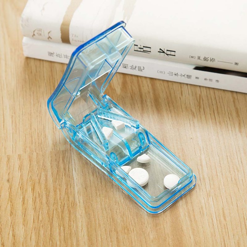 Vrstvená Skladacia Prenosná Krabička Na Pilulky Na Cestovanie Vonkajšia Nádoba Na Vitamíny V Tvare V Krájač Na