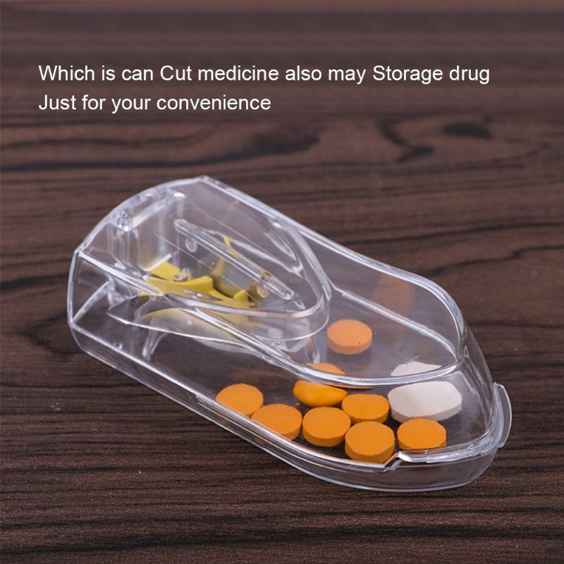 Vykrajovač Na Tablety S Priestorom Na Uloženie Liekov Priehľadný Na