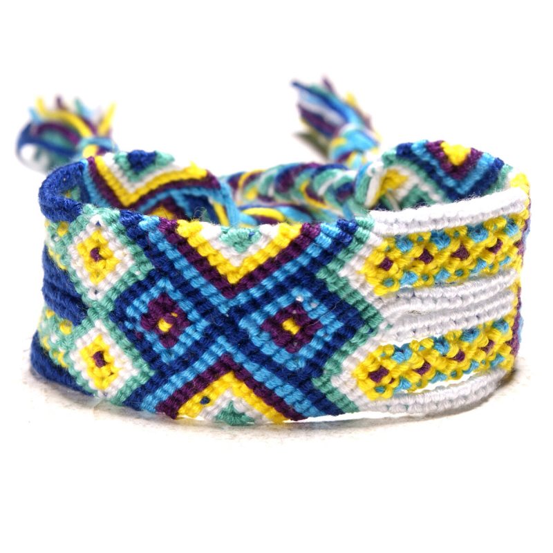 Bohemian Charm Náramok Hand Weave Farebné Strapce Enthic Šperky Ručne Vyrobený Pre Ženy Muži