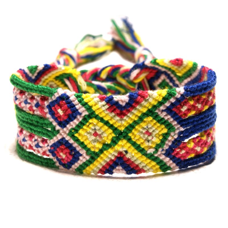 Bohemian Charm Náramok Hand Weave Farebné Strapce Enthic Šperky Ručne Vyrobený Pre Ženy Muži