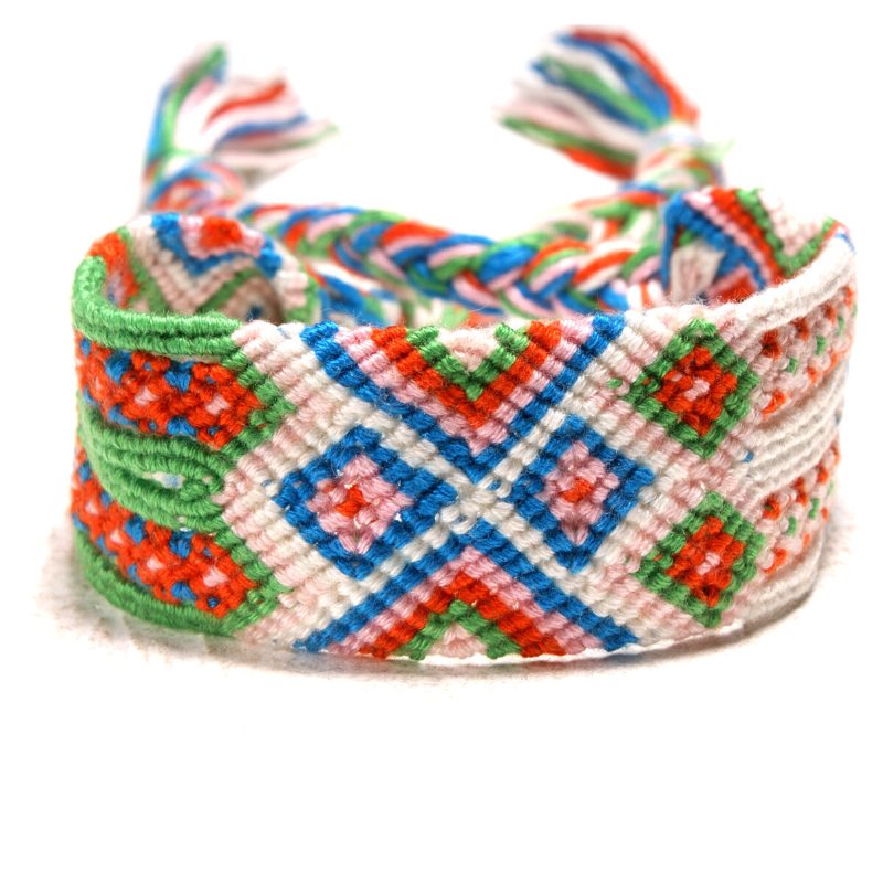 Bohemian Charm Náramok Hand Weave Farebné Strapce Enthic Šperky Ručne Vyrobený Pre Ženy Muži