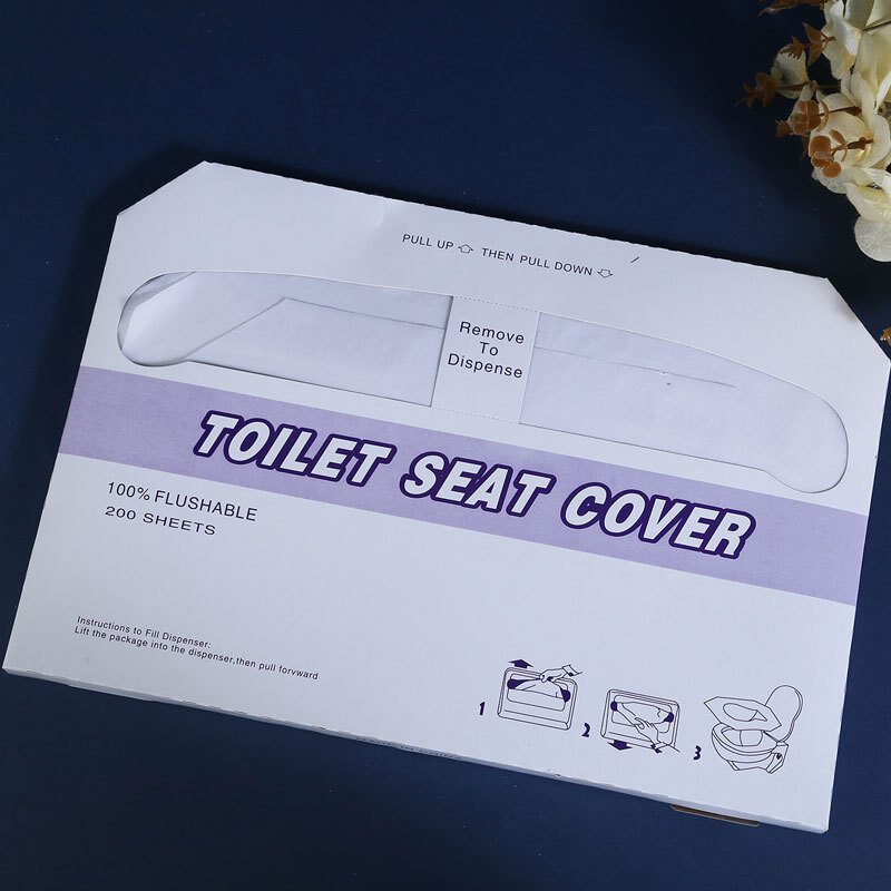 200 Ks/vrecko Jednorazové Poťahy Na Toaletné Sedadlá Splachovacia Podložka Na Toaletný Papier Prenosný Vodotesný