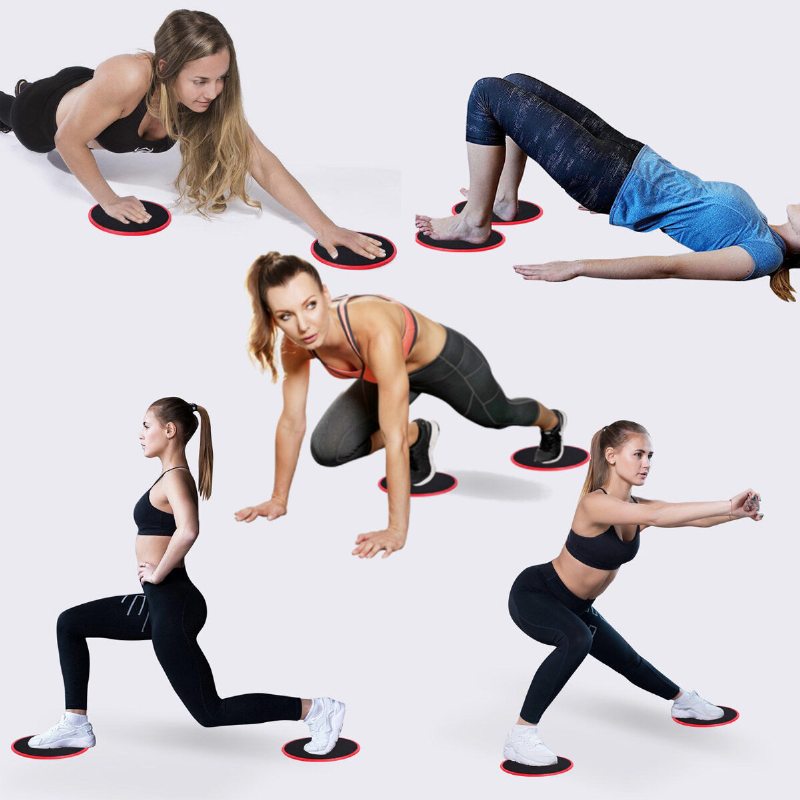 3ks Fitness Core Sliders Pad Odporové Pásy Súprava Protišmykové Klzné Slider Športové Podložky Na Jogu