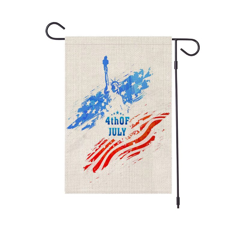 Americký Deň Nezávislosti Záhrada Banner Sviatočná Vlajka Národná Obojstranná Digitálna Tlač
