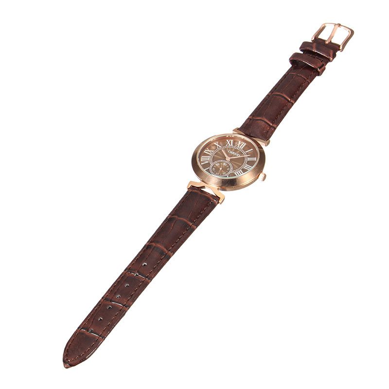 Dámske Kožené Pánske Hodinky Chenxi Unisex Business Casual Watch