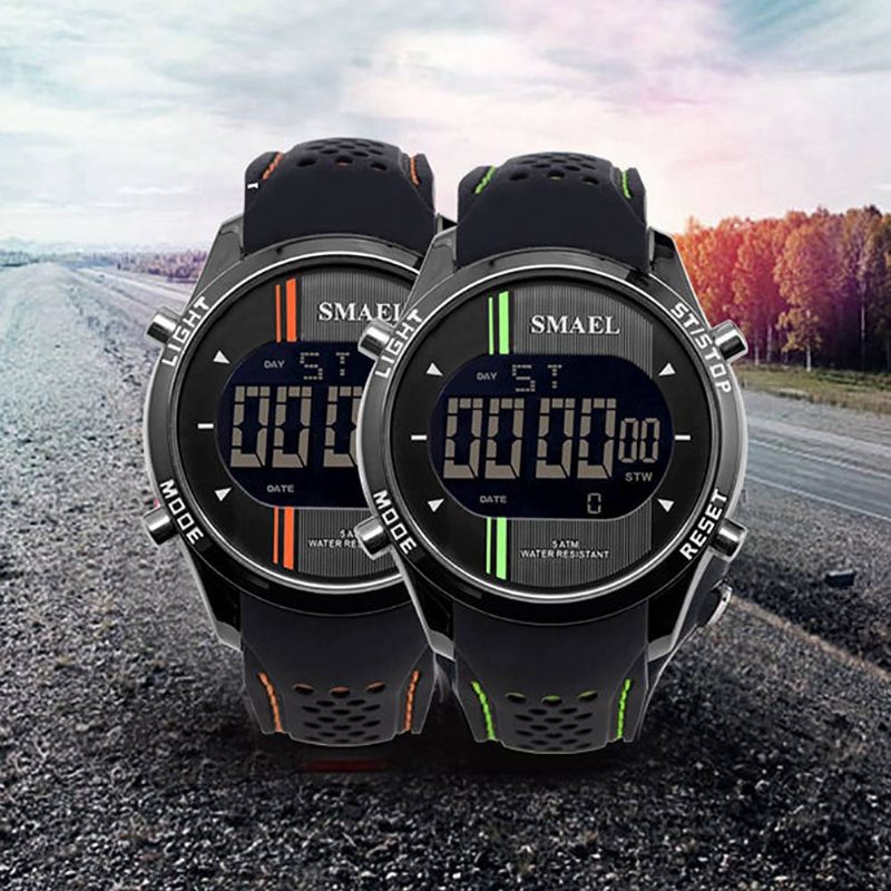 Digitálne Športové Hodinky Pre Mužov Multifunkčné Smartwatch 50m Vodotesné Outdoorové