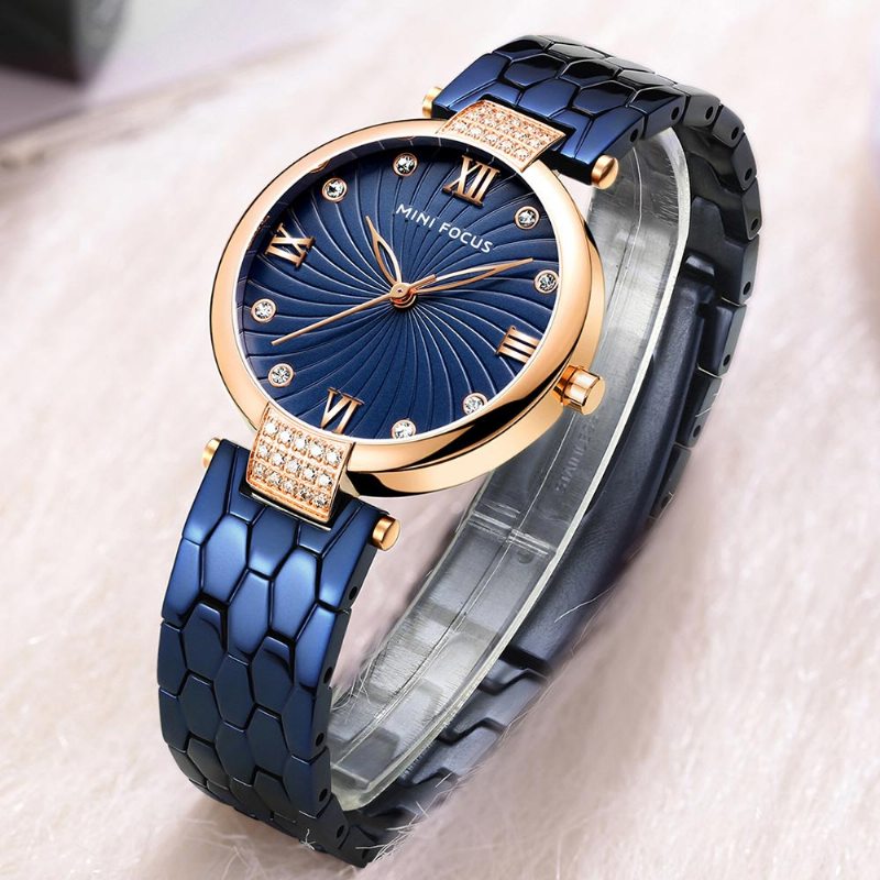 Elegantné Dámske Hodinky Stainless Steel Fashion Analog Quartz Watch 2023 Vodotesné Náramkové