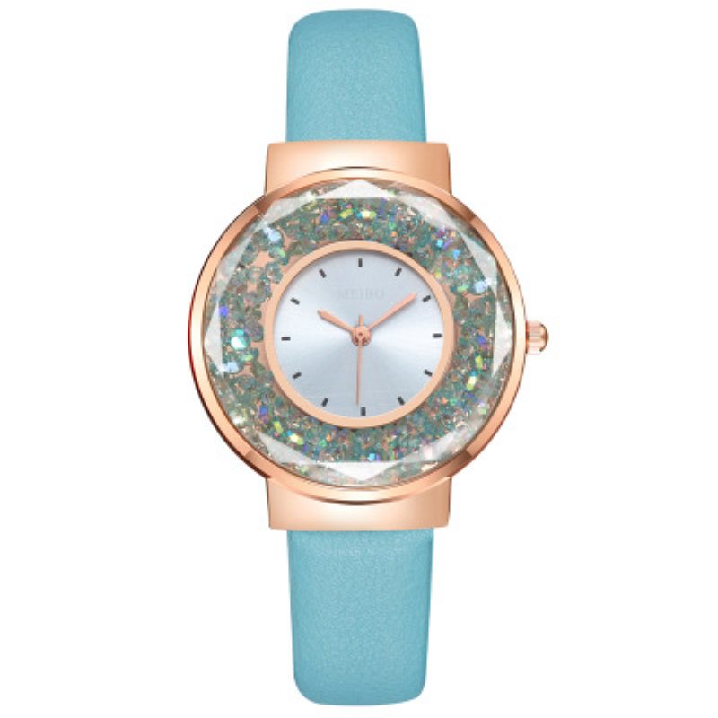 Módne Dámske Hodinky Nádherné Viacfarebné Multicolor Quicksand Ball Watch