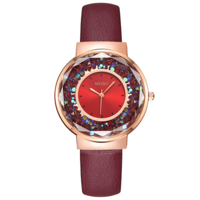 Módne Dámske Hodinky Nádherné Viacfarebné Multicolor Quicksand Ball Watch