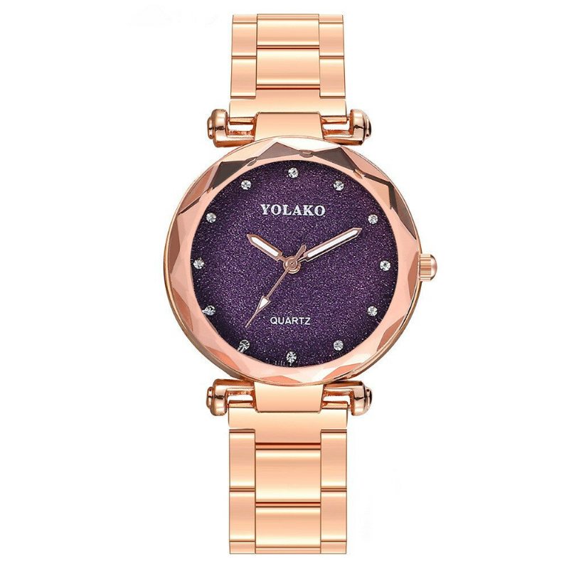 Módne Hodinky Quartz Watch Strarry Night Women Nerezové Diamantové