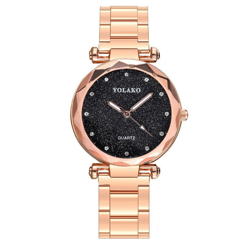 Módne Hodinky Quartz Watch Strarry Night Women Nerezové Diamantové