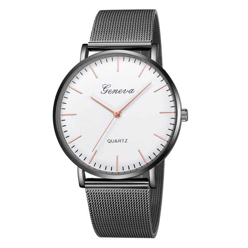 Najpredávanejšie Hodinky Geneva Mesh Remienok Classic Fashion Casual Couple Watch