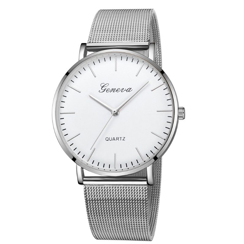 Najpredávanejšie Hodinky Geneva Mesh Remienok Classic Fashion Casual Couple Watch