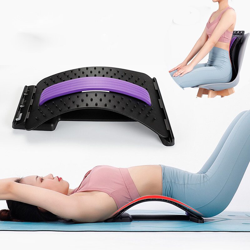 Pomôcky Na Masáž Chrbta Masážne Nástroje Magic Stretch Fitness Bedrová Opora Relaxácia Chrbtice Úľava Od Bolesti