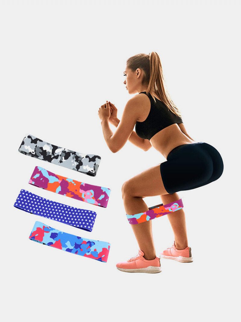 Resistance Band Pilates Rally Ring Maskáčový Protišmykový Elastický Push Hip Fitness Elastické Lano