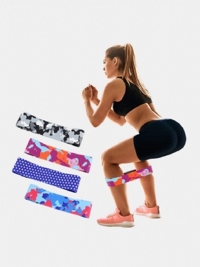 Resistance Band Pilates Rally Ring Maskáčový Protišmykový Elastický Push Hip Fitness Elastické Lano