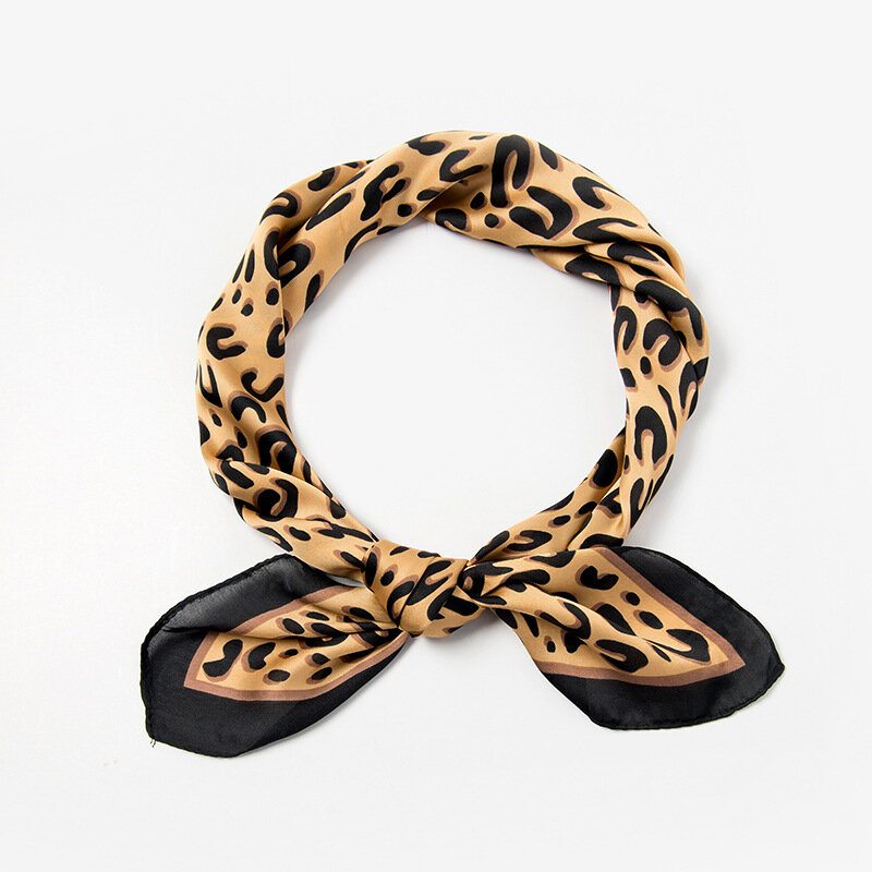 Dámska Šatka Hodvábne Výrobky Dekoratívna Štvorcová Leopardí