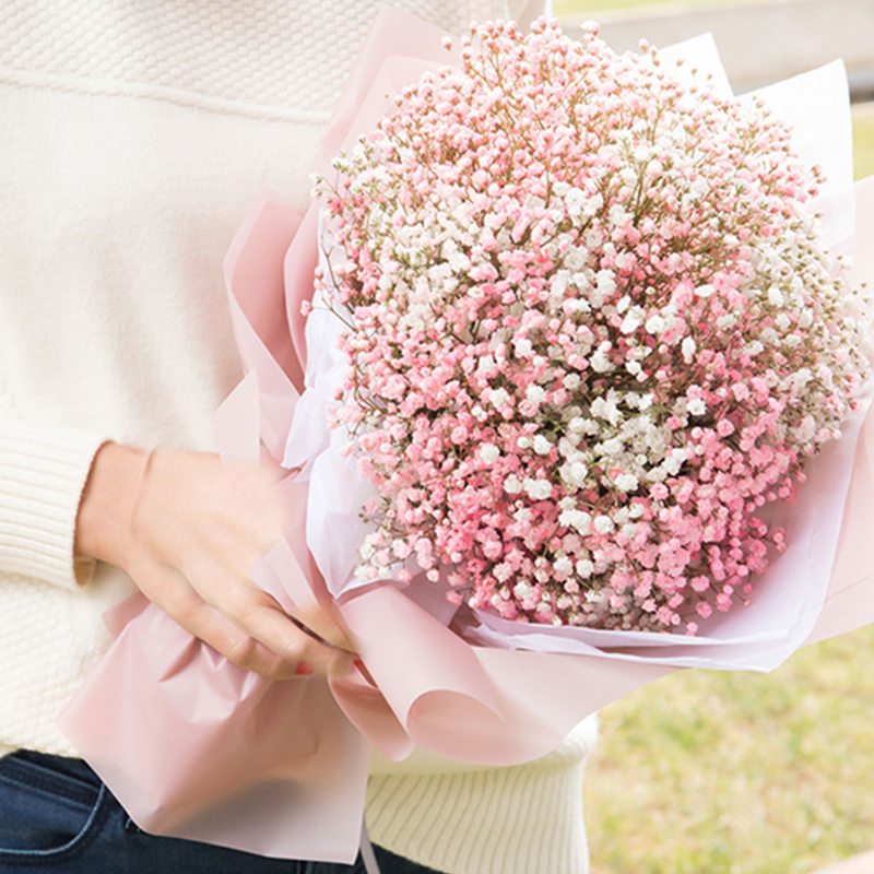 Umelá Kvetina Babysbreath Svadobná Párty Výzdoba Domova Kytica Baby's Breath Sušené Kvety Na Valentína