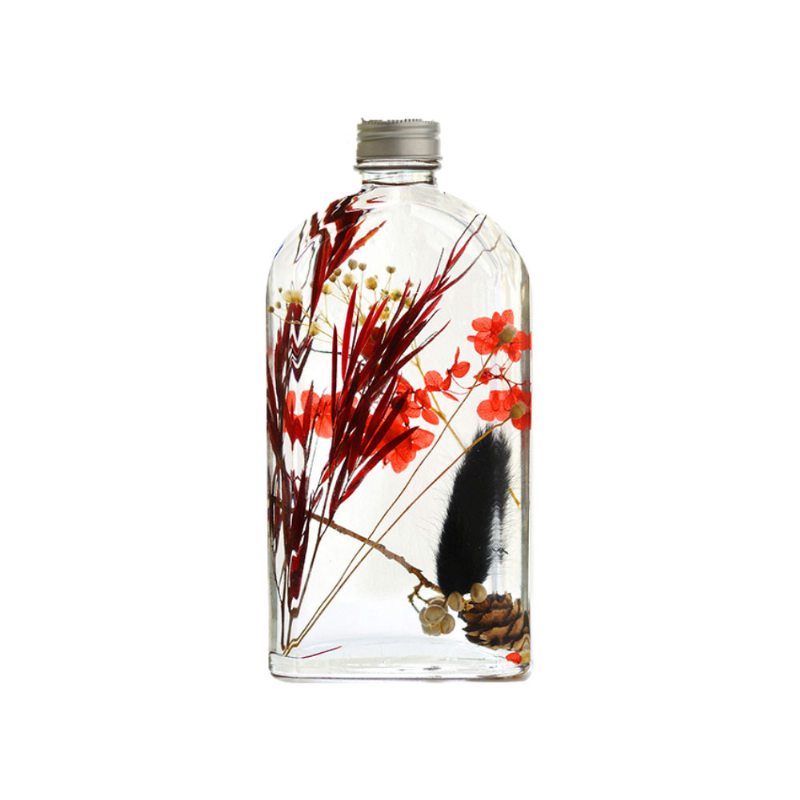 Zachovaný Kvetinový Plávajúci Herbár Dekorácia Sklenenej Fľaše Na Darček