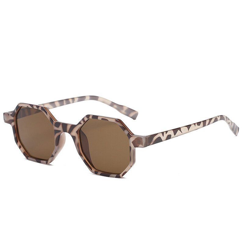 Dámske Slnečné Okuliare Octagon Frame Pc Uv400 Exquisite Vogue Wild Upravené Na Tvár