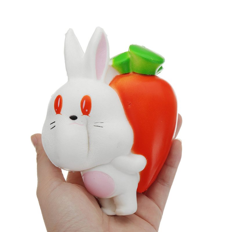 Kawaii Reďkovka Králik Squishy Toy Pomaly Rastúce S Obalom Kolekcia Darček