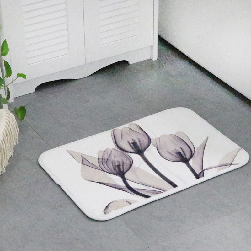 Memory Foam Chronic Rebound Printing Lotus Absorbent Protišmyková Podložka Domáca Detská Izba Podlaha Koberec