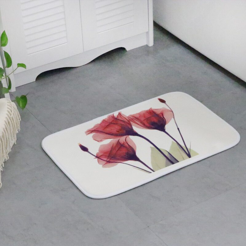 Memory Foam Chronic Rebound Printing Lotus Absorbent Protišmyková Podložka Domáca Detská Izba Podlaha Koberec