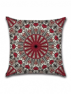 Obliečka Na Vankúšik Mandala Z Indickej Bohémskej Bavlny Home Decor Square