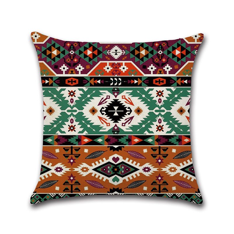 Obliečka Na Vankúšik Mandala Z Indickej Bohémskej Bavlny Home Decor Square