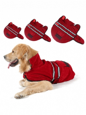 Pes Pet Outdoor Winter Nepremokavá Bunda Do Dažďa Fleece Reflexné Bezpečné