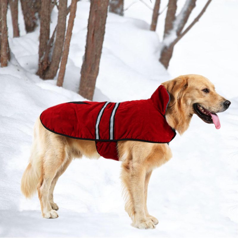 Pes Pet Outdoor Winter Nepremokavá Bunda Do Dažďa Fleece Reflexné Bezpečné