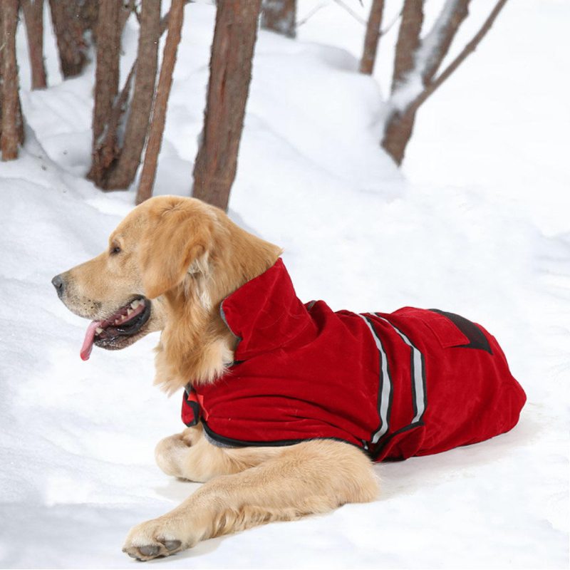 Pes Pet Outdoor Winter Nepremokavá Bunda Do Dažďa Fleece Reflexné Bezpečné