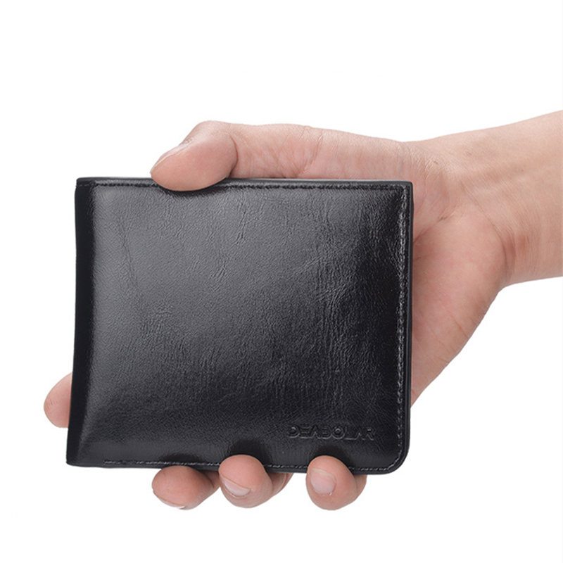 Pu Business Slot Na 8 Kariet Krátka Peňaženka Neformálne Vrecká Na Mince Pre Mužov