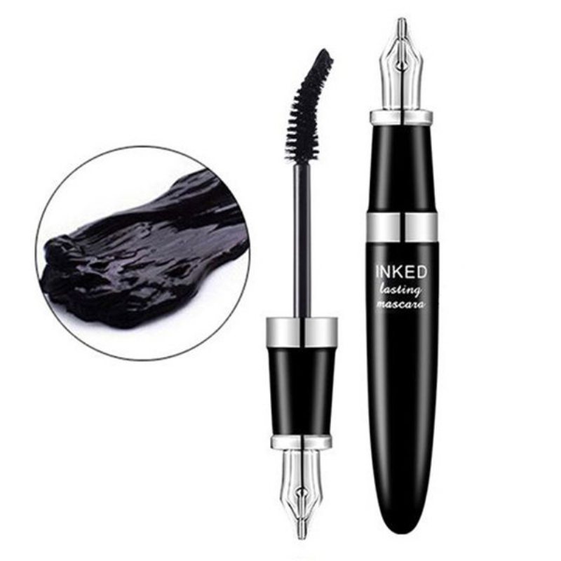 Silná Kučeravá Maskara Pen Black Waterproof Mascara Predlžujúca Kučeravé Riasy Očný Make-up