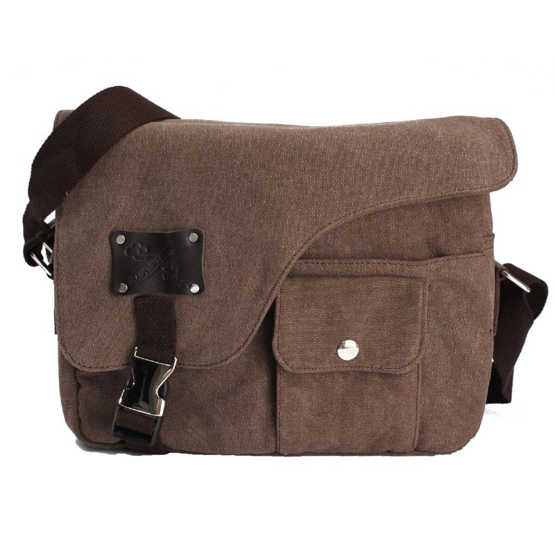 Vintage Messenger Taška Canvas Crossbody Cez Rameno Pre Mužov