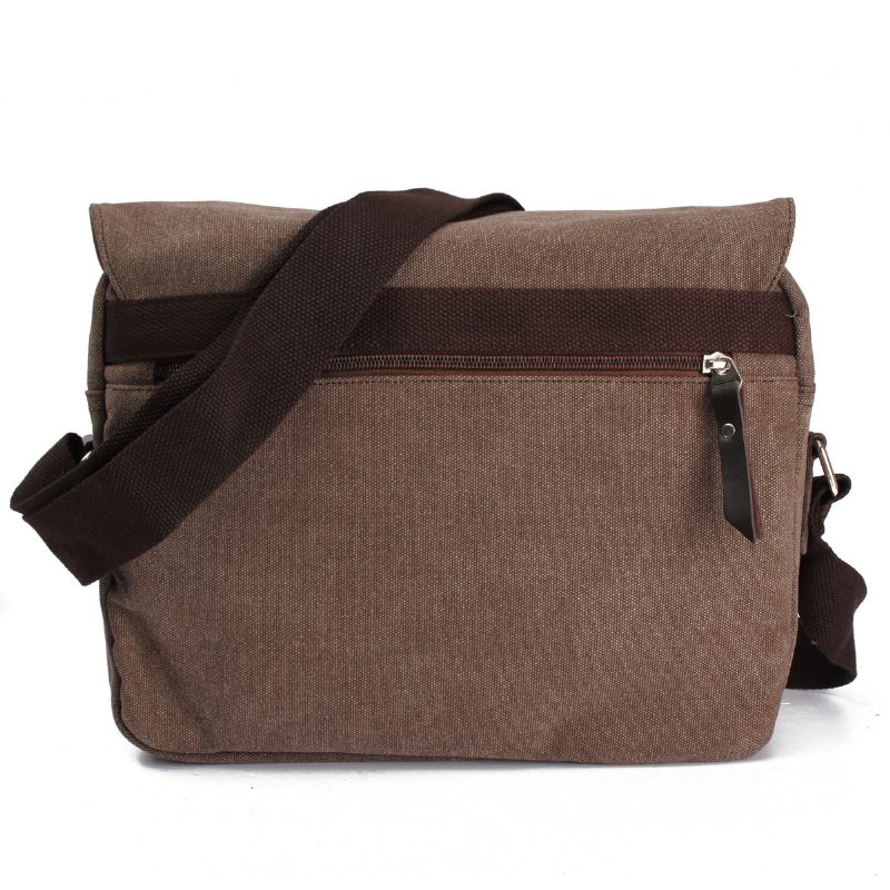 Vintage Messenger Taška Canvas Crossbody Cez Rameno Pre Mužov