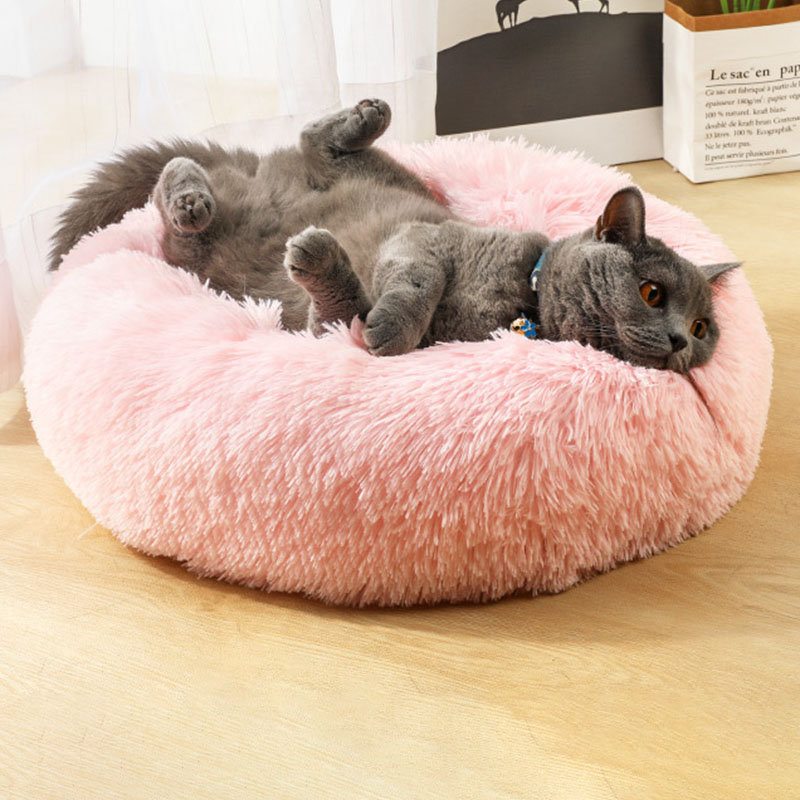 Chovateľská Stanica Deep Sleep Cat Litter Round Plyšový Matrac Pre Mačky Posteľ Pre Psov