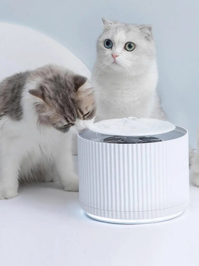 Inteligentný Dávkovač Vody Pre Domáce Zvieratá Čistička Pre Mačky 5-vrstvový Filter 360-stupňový Otvorený Podnos Na Pitie Pet
