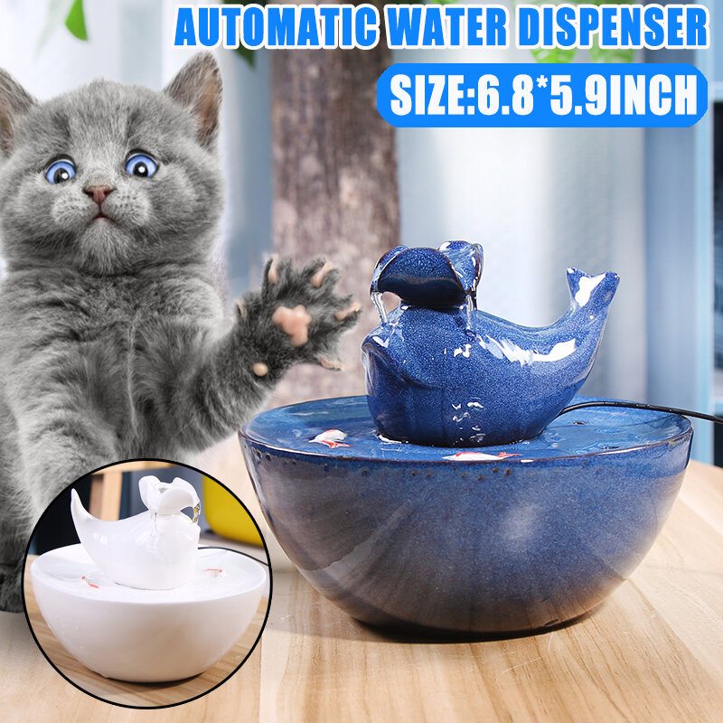 Keramický Dávkovač Vody Pre Mačky Automatický Obeh Živej Artefakt Inteligentného Kŕmenia Vodou Pre Domáce Zvieratá Potreby Pre
