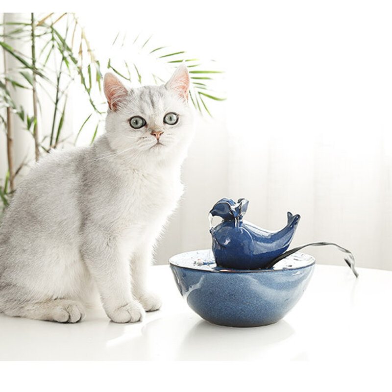 Keramický Dávkovač Vody Pre Mačky Automatický Obeh Živej Artefakt Inteligentného Kŕmenia Vodou Pre Domáce Zvieratá Potreby Pre